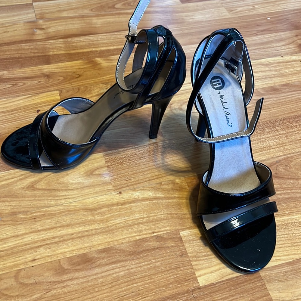 Black Patent Leather Stiletto.  Great condition.